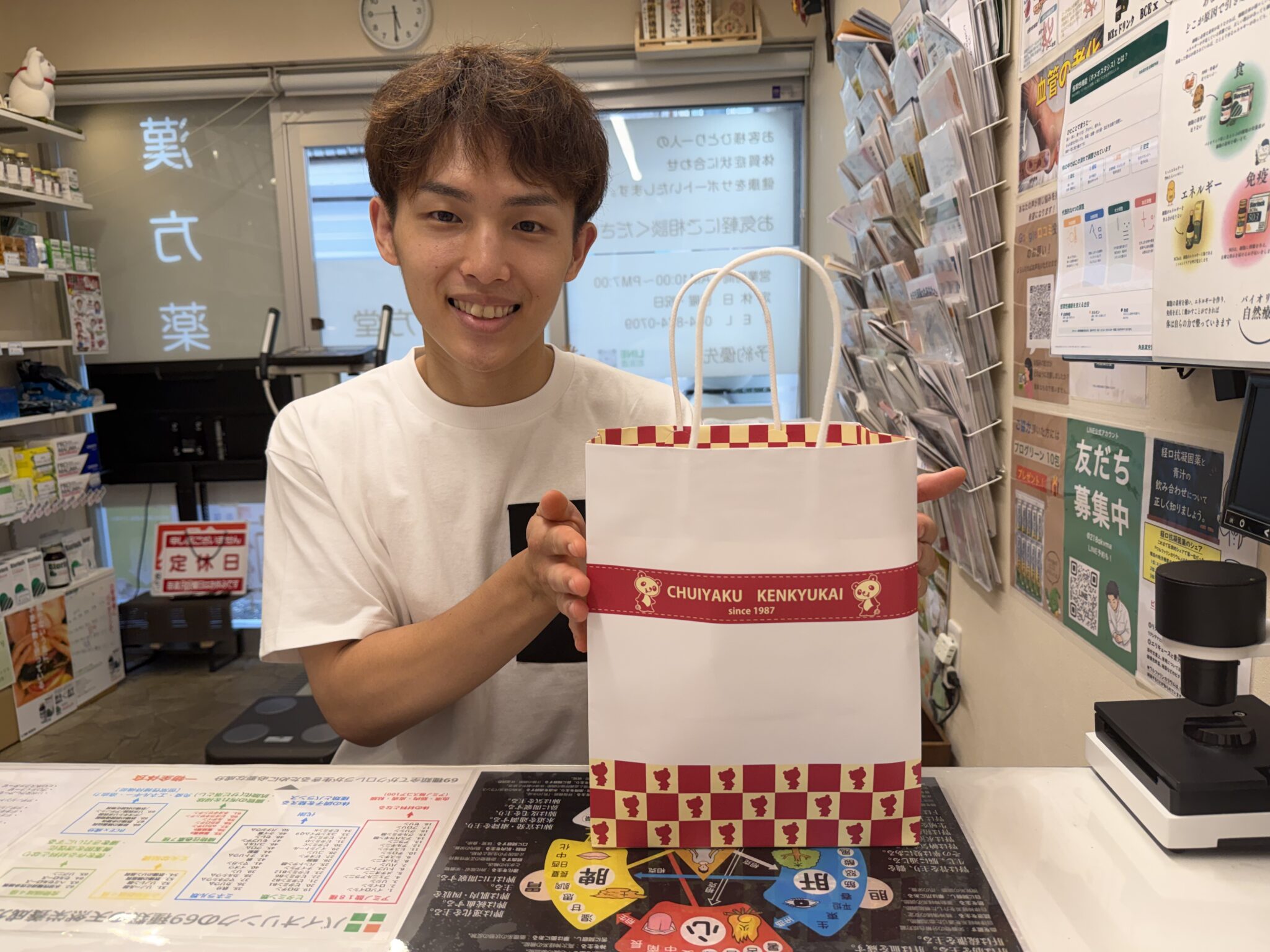 矢野円来選手の来店時に撮影した写真